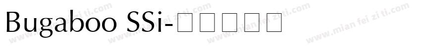 Bugaboo SSi字体转换